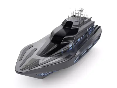 Frigate 3D model