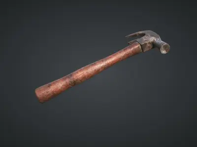 Hammer for Games Low-poly 3D model