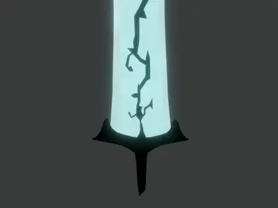 Solo-Leveling Demon King Sword Low-poly 3D model