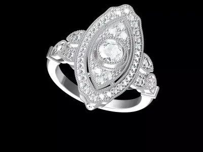 Wedding Ring  3D print model 214