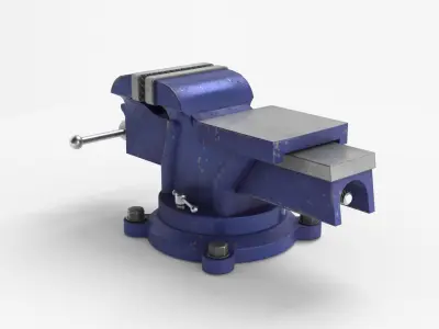 Bench Vise Low-poly 3D model buy