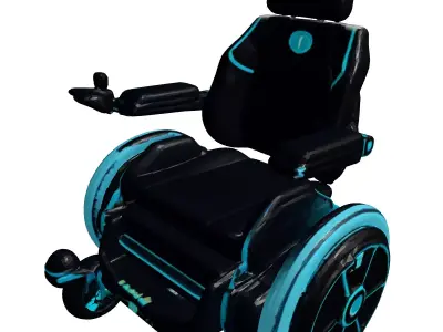 Futuristic Electric Wheelchair 3D Model 3D model