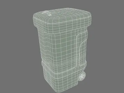 Plastic Garbage Container 3D model