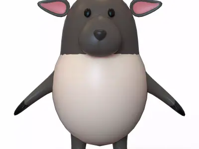 Sheep Stylized Low-poly 3D model