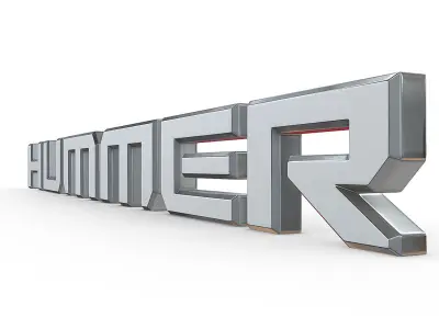 hummer new logo 3D model