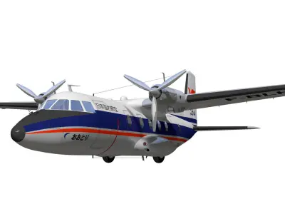 Nord-Aviation Nord 262 fregate 3D model purchase