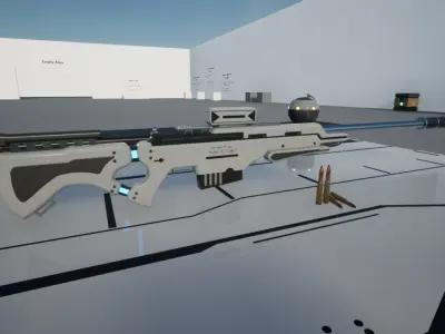 Scifi Sniper Pulse  Low-poly 3D model