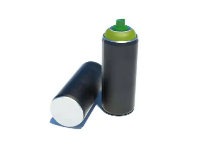 Spray paint can 400 ml Low-poly 3D model