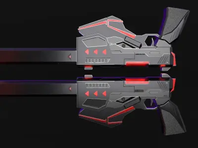 M25 Gun Low-poly 3D model
