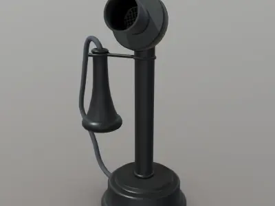 Old Phone Low-poly 3D model