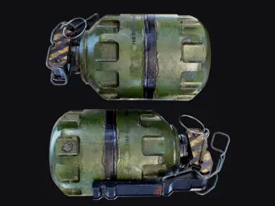 FRAGMENTATION GRENADE Low-poly 3D model