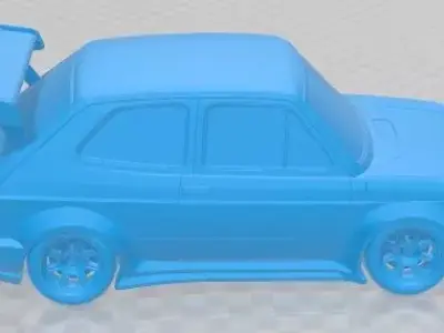 Seat 127 1972 Tuning Printable Car 3D print model