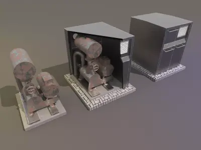  Industrial compressor 3D model