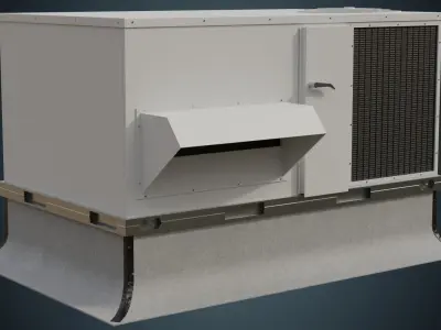 Rooftop AC Unit 6A Low-poly 3D model