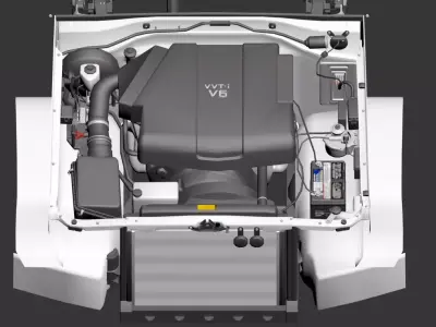 Toyota 2GR Engine  Low-poly 3D model