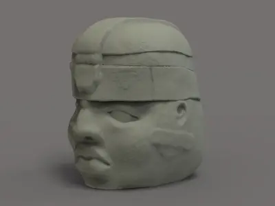 Olmeca Head 3D print model