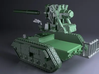 Legendary Battle Tank for 3Dprint 3D print model by mbelec