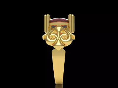 Cushion Red Ladies Ring 3D print model