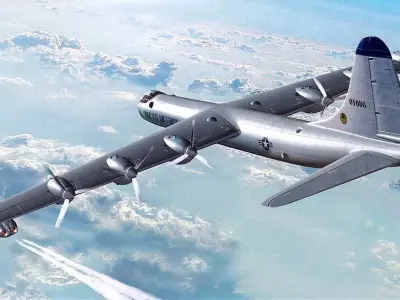 Strategic bomber B-36 Free 3D model