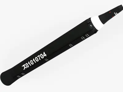 3D Hwasong-12 Ballistic missile Low-poly 3D model