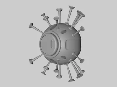 Corona Spaceship 3D model