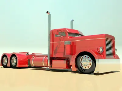 Hot Rod Semi Truck 3D model