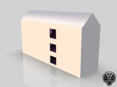 Modern Building Low-poly 3D model purchase