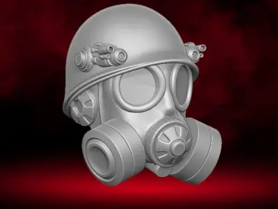 Deathrider Gasmask Head 3D printable files for Action Figures 3D print model