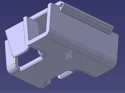 Parametric T Part for floodlights and other products  3D model