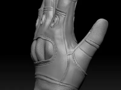 Tactical gloves hipoly  3D print model