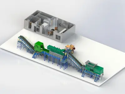 Fuel Handling System Plant 3D model