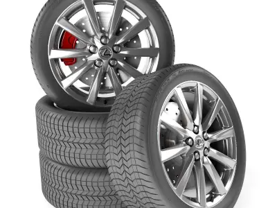 Lexus IS-F Wheel 3D model