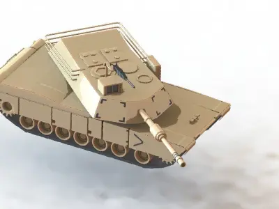 M1A1 Abrams Main Battle Tank 3D model