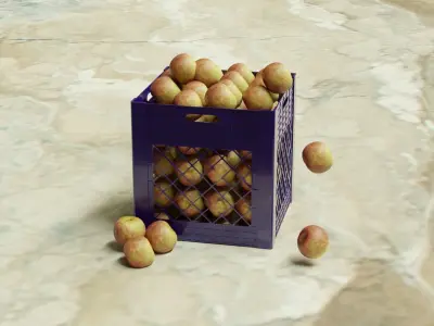 non destructive crate for game and exterior  Free low-poly 3D model