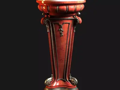 Classic Antique Pedestal 3D model