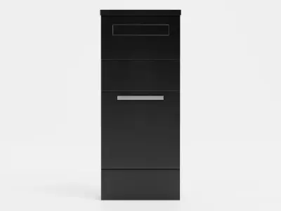 Mail Box Low-poly 3D model 4