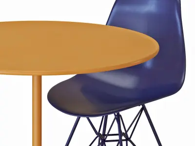 EAMES Dining Table And Chairs 3D model
