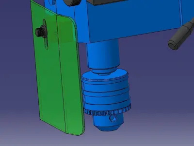 Small bench drill model 3D model