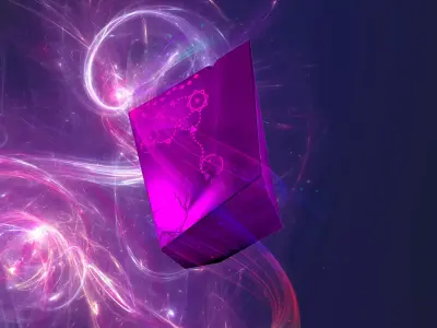 Fragment Magic Rune Stone Low-poly 3D model