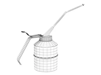 Oil can Low-poly 3D model purchase