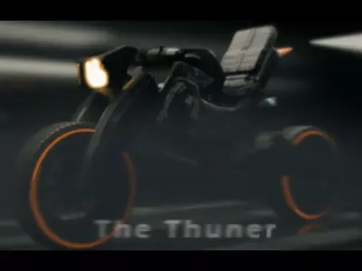 The Thuner - a bike model  Free 3D model