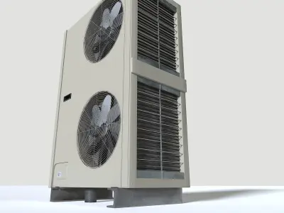 Rooftop AC hvac unit 2 Low-poly 3D model