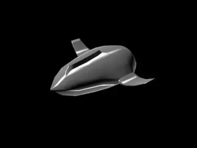  mother ship Low-poly 3D model