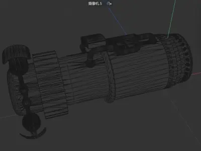 Aircraft turbine engine 3D print model