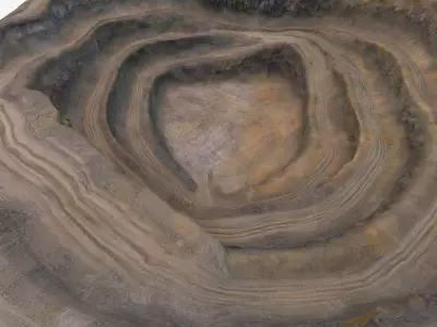 Open Pit Quarry Landscape M1 3D model