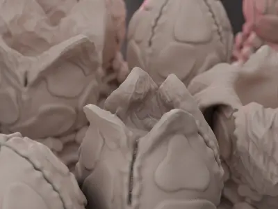 space bugs eggs 3D print model