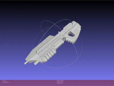 HALO Assault Rifle MA5B Basic Model 3D model