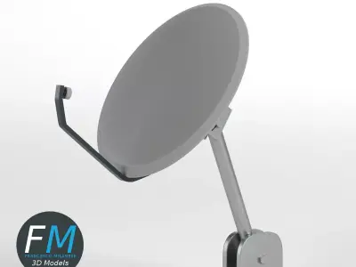 Satellite dish 3D model purchase