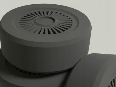 Tires - Stack of Tires Free low-poly 3D model