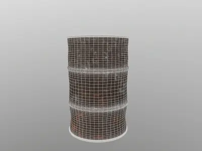 Barrel HQ Game Ready Low-poly 3D model